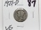 Mercury Dime 1921D VG Semi-Key