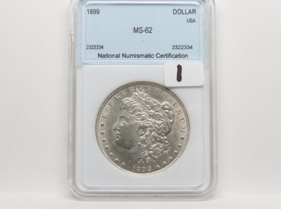 Morgan $ 1899 NNC MS62, very nice