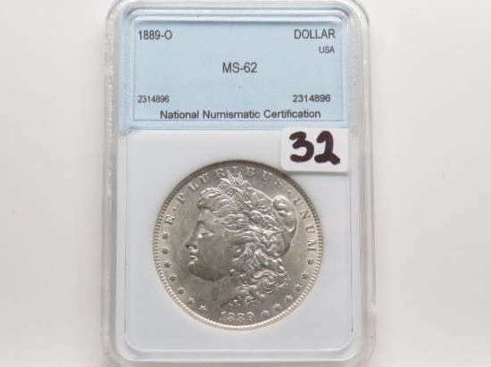 Morgan $ 1889-O NNC MS62