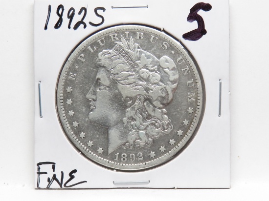 Morgan $ 1892S Fine