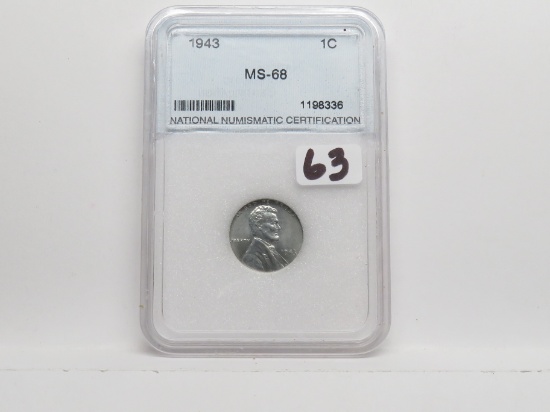 Lincoln War Cent 1943 NNC MS68