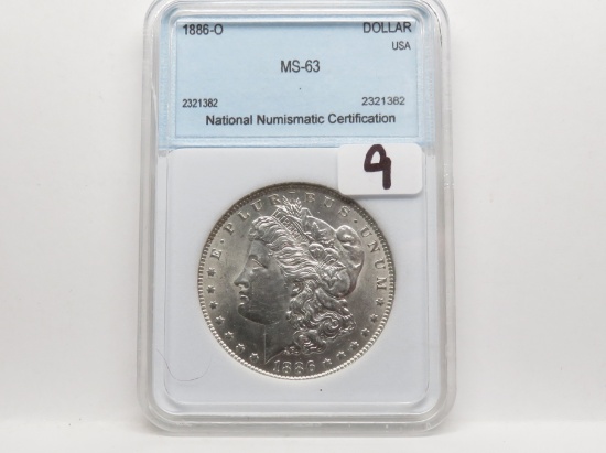 Morgan $ 1886-O NNC MS63, nice few marks