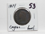 Classic Head Large Cent 1814 Crosslet 4 Good