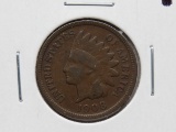 Indian Cent 1908S Fine, Semi-Key