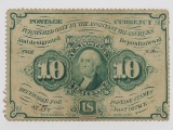 Fractional Currency 10 Cent 1st Issue, FR1241, EF