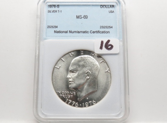 Eisenhower $ 1976S Silver Ty 1 NNC MS69