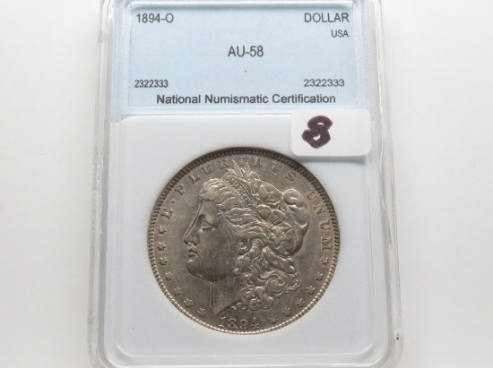 Morgan $ 1894-O NNC AU58 better date