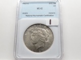 Peace $ 1927S NNC MS62