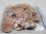 60 Buoker family Wooden Nickels assorted occasions