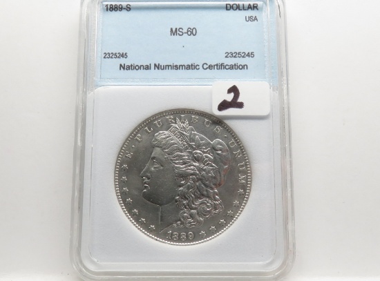Morgan $ 1889S NNC MS60