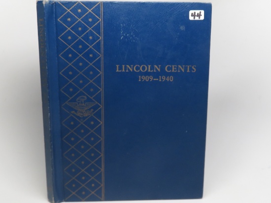 Whitman ClasWhitman Classic Lincoln Cent Album, 1909VDB-1940S, 79 Coins.  Includes 1909S ( VF, color