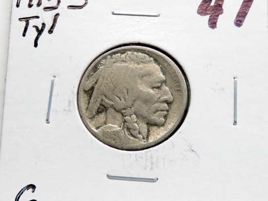 Buffalo Nickel 1913S Type 1 G