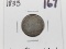 Capped Bust Dime 1833 VG rim notched