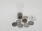 21 Silver Quarters: 2-1876 Seated, 2 Barber, 12 Standing Liberty, 5 Washington