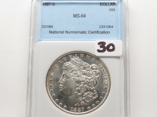 Morgan $ 1887S NNC MS64