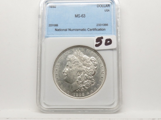 Morgan $ 1892 NNC MS63