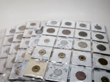 96 World Coins assorted denominations, approx 8 Countries