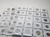 100 World Coins assorted denominations, approx 4 Countries