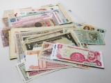 56 World Currency assorted denominations & countries