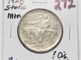 1925 Stone Mountain Silver Commemorative Half $ AU ?die polish lines
