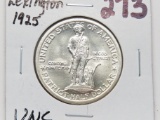 1925 Lexington Silver Commemorative Half $ Unc