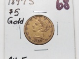 $5 Gold Half Eagle 1897S CH Fine