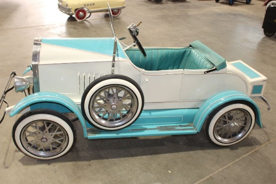 Vintage Roadster pedal car, single seat, 4' 11" long, 22 1/2" wide, 20" hig