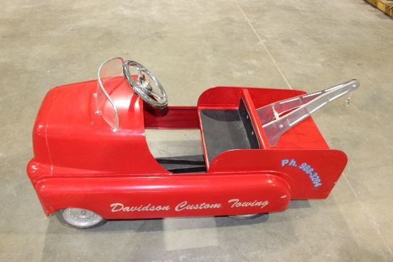 GMC pedal wrecker, Davidson Cusom Towing, 39" long x 17" wide x 16" high, 6