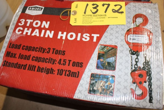 Heavy Duty 3 Ton Chain Hoist