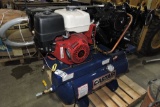 CASTAIR air compressor model I13GH3HC2, sn 09021610709, 30 gal, tank, Honda