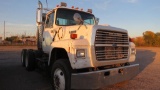 1996 Ford L9000 truck tractor, vin LFDYU90U5TVA03929, miles on odo 347,077,