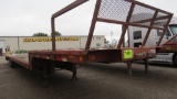 Trailer flatbed, vin UNK, 53' overall, upper deck 12', wooden deck, dual ax