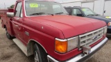 1988 Ford F250 XL, vin 1FTHF25YQJPA85118, miles on odo 83,319,  4 x 4, V-8,