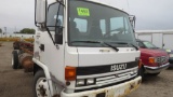 1987 Isuzu scaffidi cab and chassis, vin JALF5A1N3H3580266, miles on odo 14