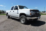 2006 Chevy 2500 HD pickup, vin 1GCHK23286F113691, miles on odo 127,459,  cr