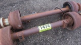 (2) Dexters 12,000 lbs. axles, sn 1103841388, hydraulic brakes, 79