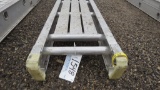 'Werner ladder, 16' x 12', aluminum plank.