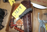 Task Force knife & leather holders.