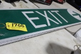 (5) Exit signs, 4 ft.