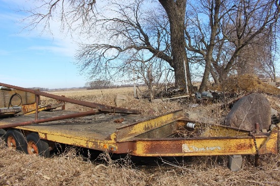 1977 General Eager Beaver trailer, vin 907730, triple axle, 14 1/2' bed, 4' beaver tail, 6 1/2' to h