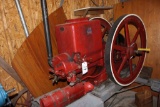 Stover gas engine, sn 58066, 6 hp., on trucks.