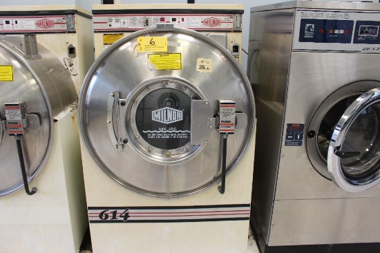 Milnor 614 front load washer.