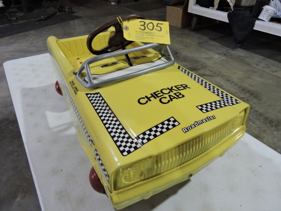 Roadmaster checker cab pedal car, cab 6502, steel construction, scale model