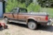 1989 Ford F250 pickup, two tone brown, vin 1FTHF26G1KPA01539, miles on odo