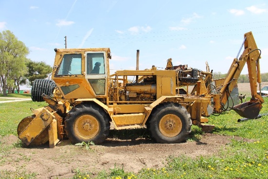 Port backfiller added cab Case #30 backhoe.