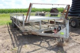 Tile Trailer, vin IA19795, holds 3 maxi rolls, tandem axle, 24' x 84