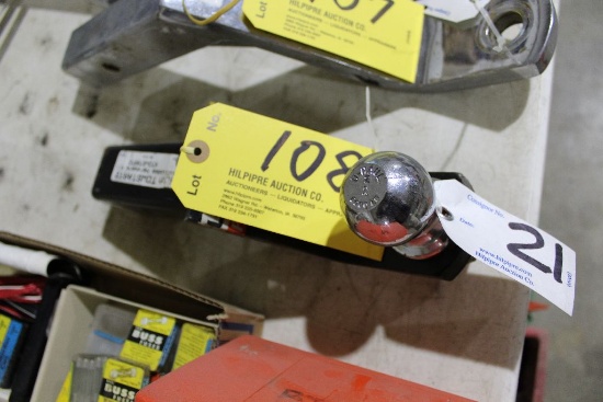 U-Haul ball and hitch, 2" ball.
