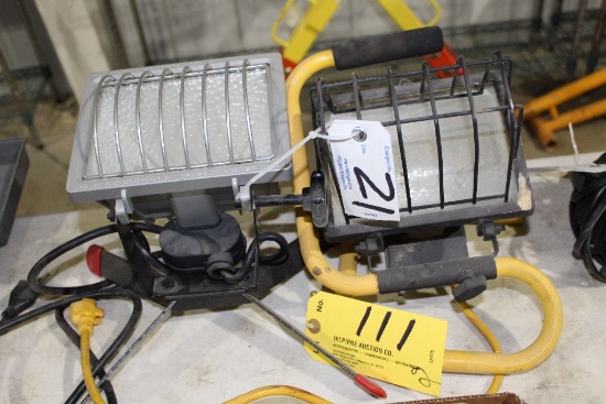 (2) Halogen lights.