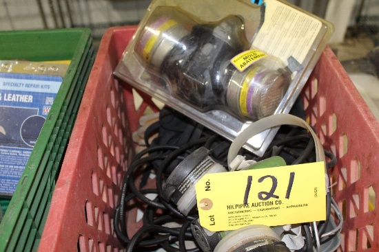 Crate of respirator, etc.