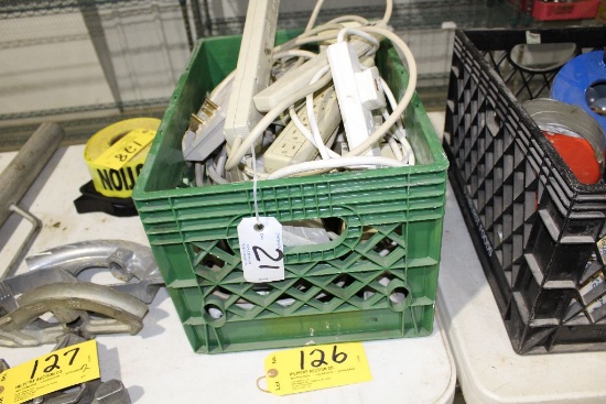 Crate of power strips.
